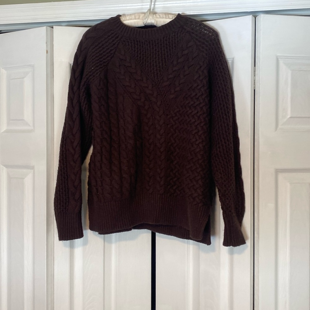 Banana Republic brown wool long sleeve sweater